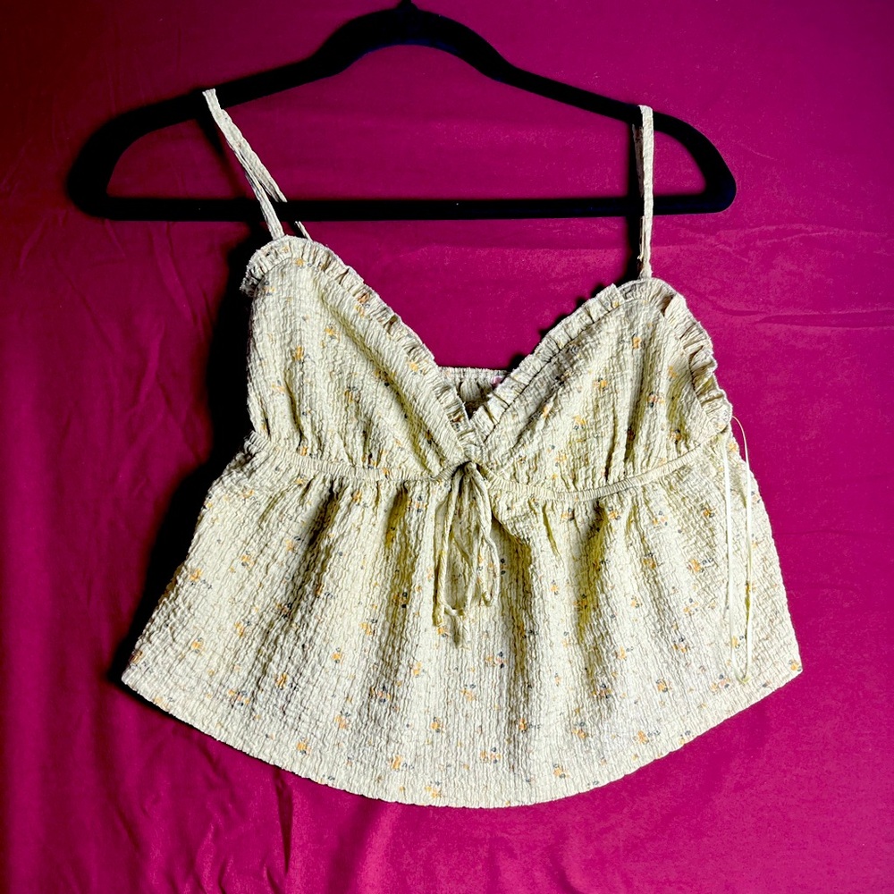Bailey Rose Avocado Tie Top (M)